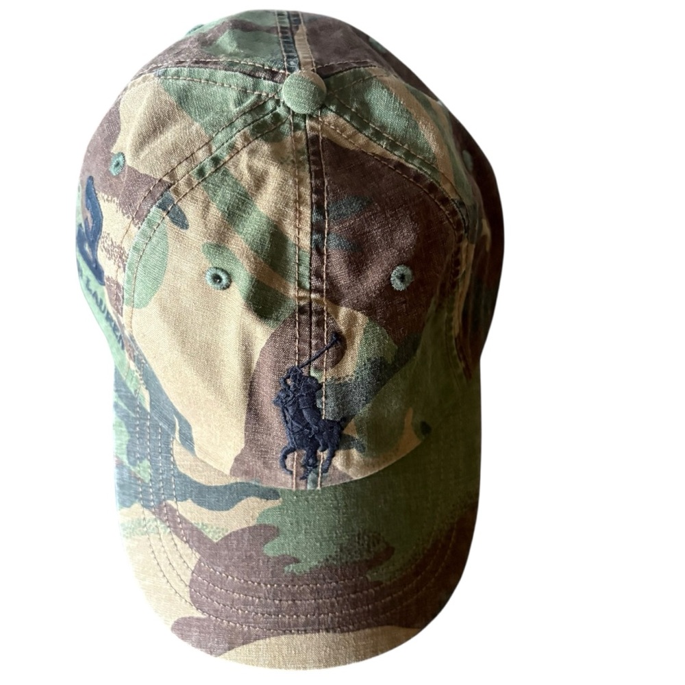 Polo Ralph Lauren Men’s Camouflage Baseball Cap Big Pony OS NWT - Picture 8 of 9